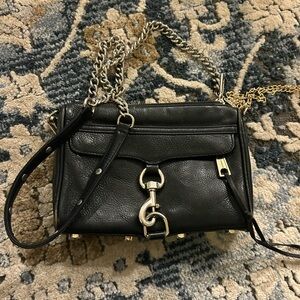 Rebecca Minkoff Black Crossbody Bag with Chain Detail